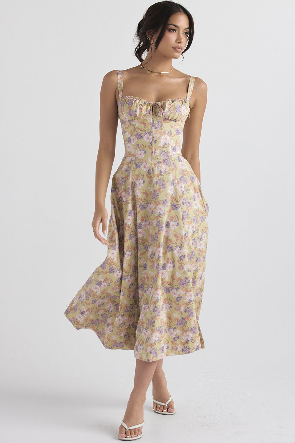 Floral Frenzy Slip Dress