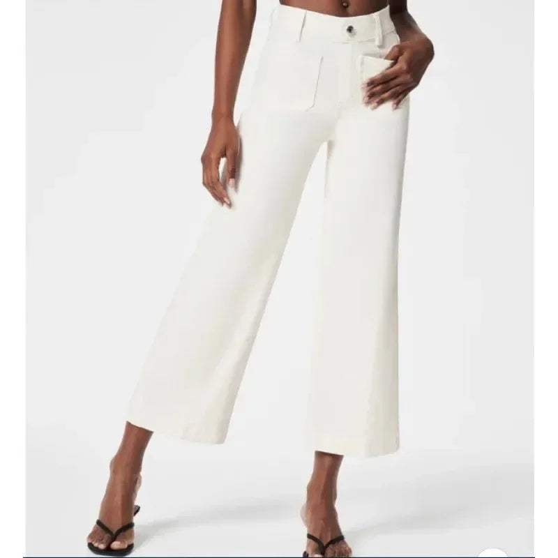 Shapewear Pants - Wide Leg Short Jeans 2025