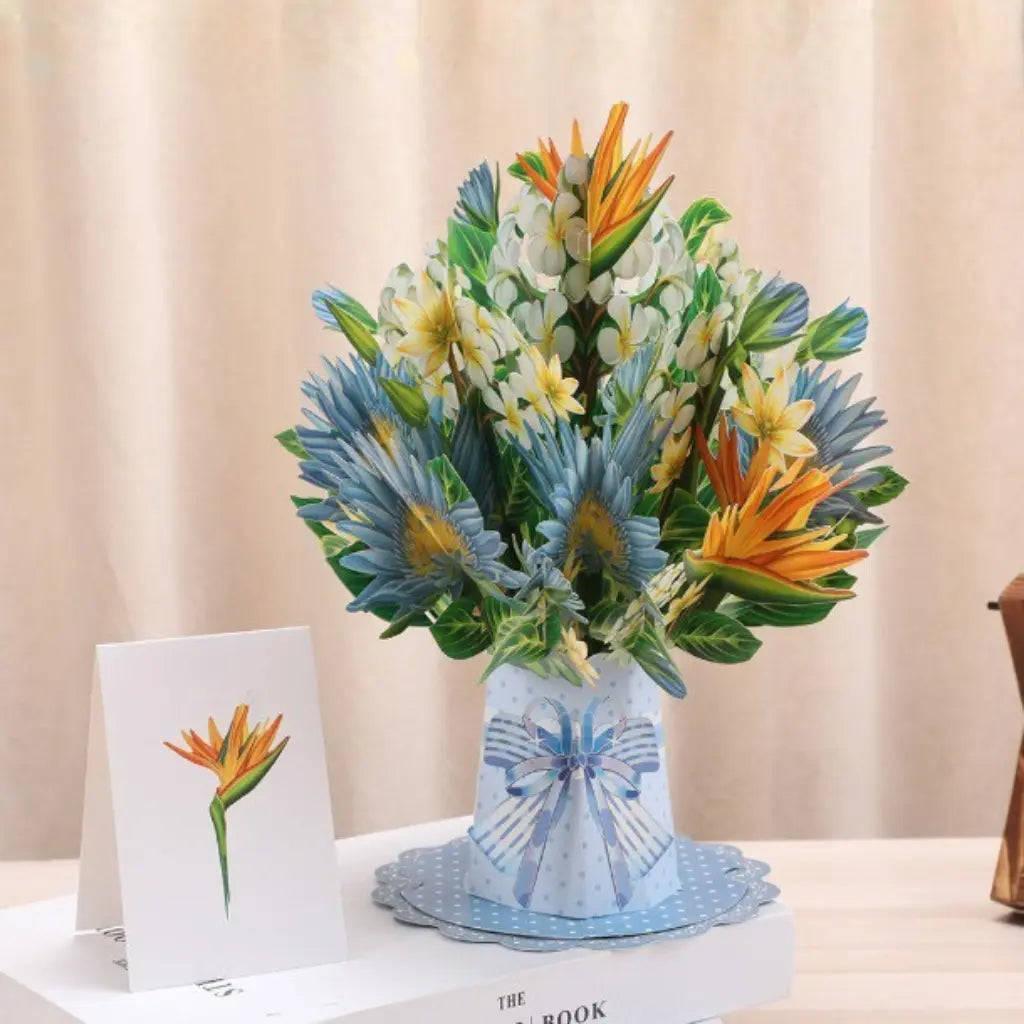 💌 Forever-Blooming 3D Flower Pop-Up Card– Personalized Love Message & Everlasting Bloom