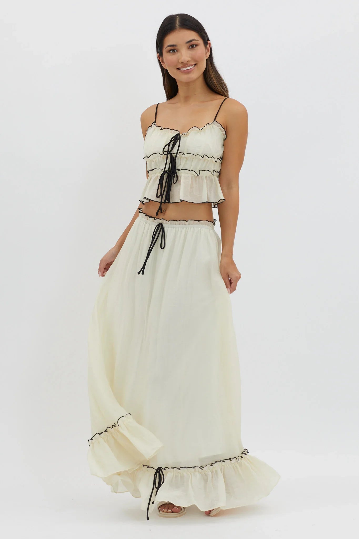 Creamy Dream Tie Skirt