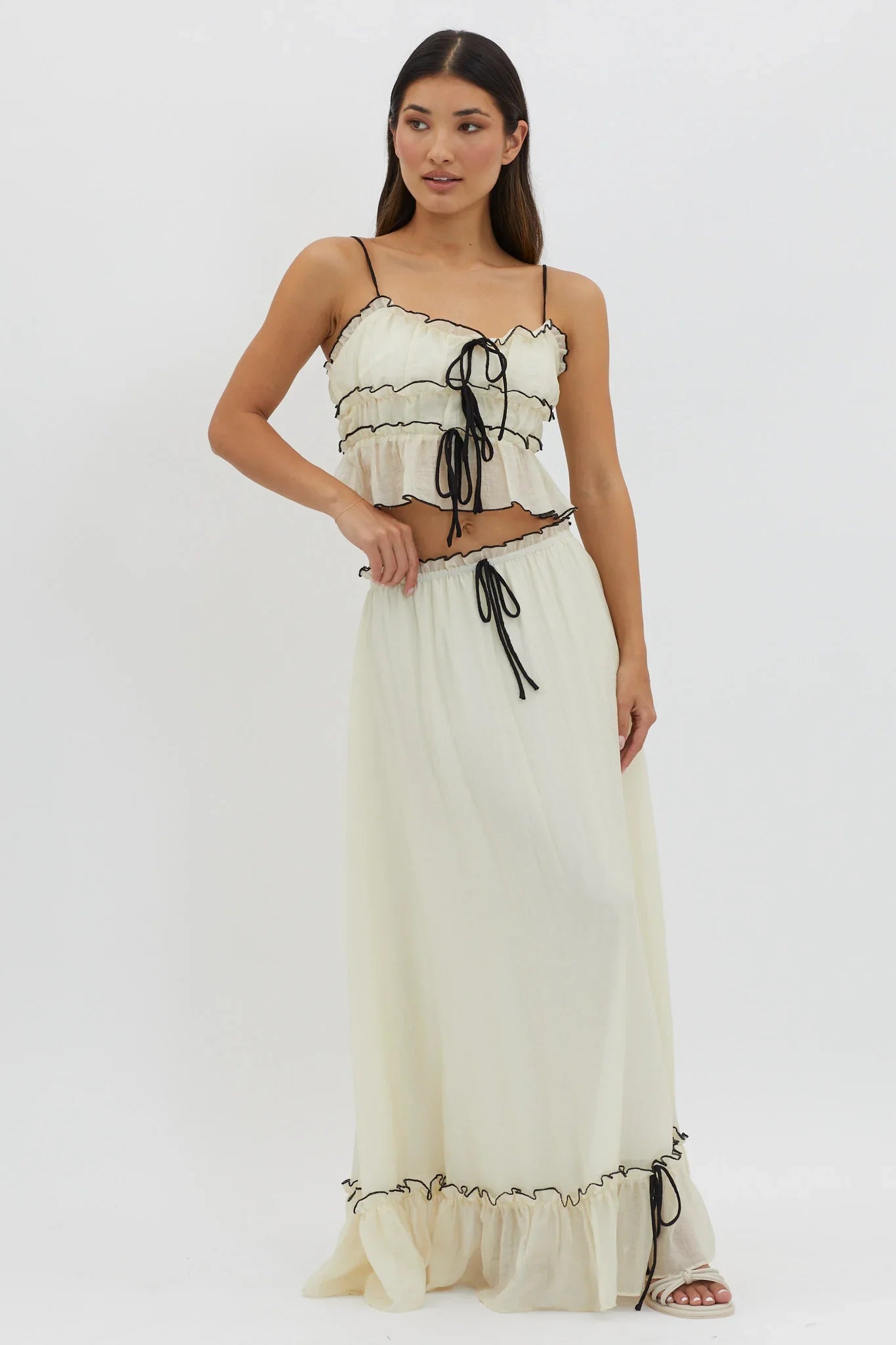 Creamy Dream Tie Skirt