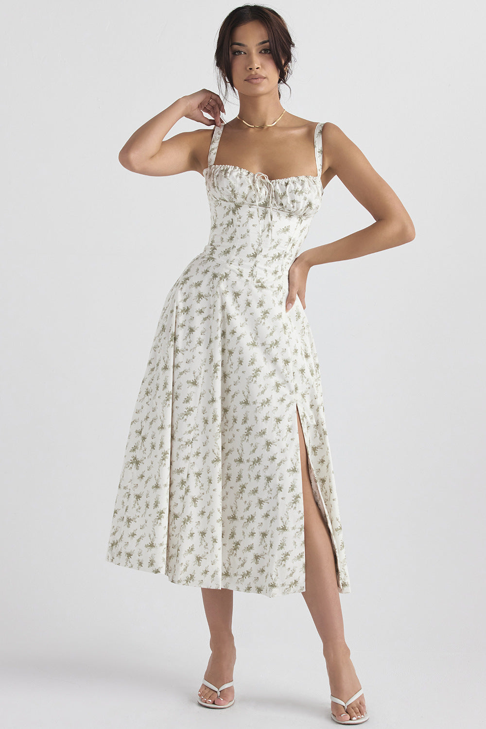Floral Frenzy Slip Dress