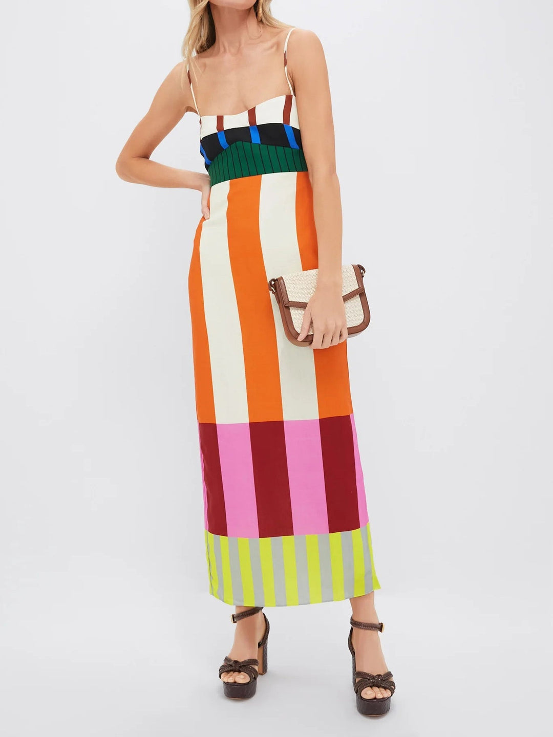 Heviluxy | Floral Long Dress With Wrap Fit For Sunny Days