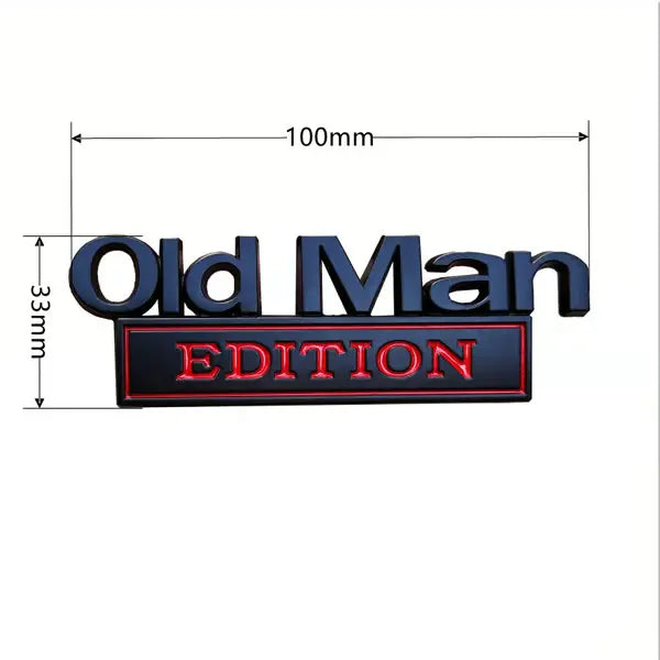 🔥Old Man Edition Car Emblem