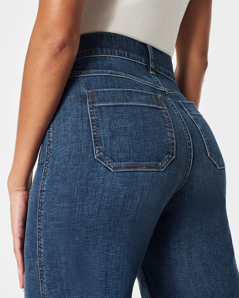 Shapewear Pants - Wide Leg Short Jeans 2025