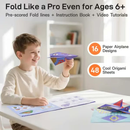 ⏰Creative DIY Paper Airplane Set For Kids