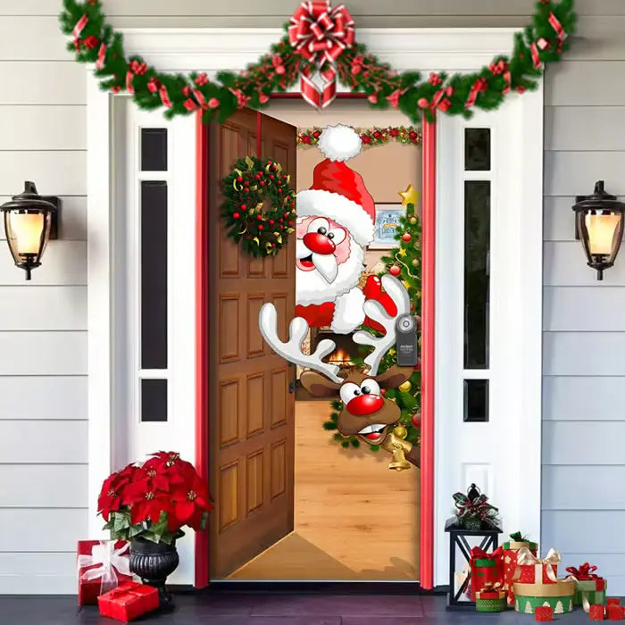 🌟2025 Christmas And Halloween Front Door Decoration