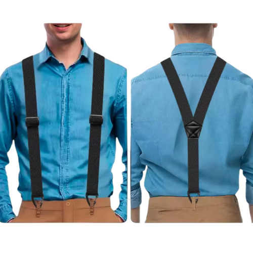 ⏰Men's X-Back Suspenders with Hook Clips