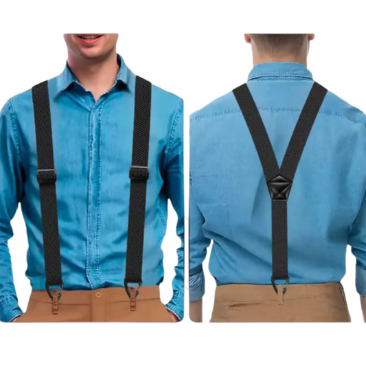 ⏰Men's X-Back Suspenders with Hook Clips