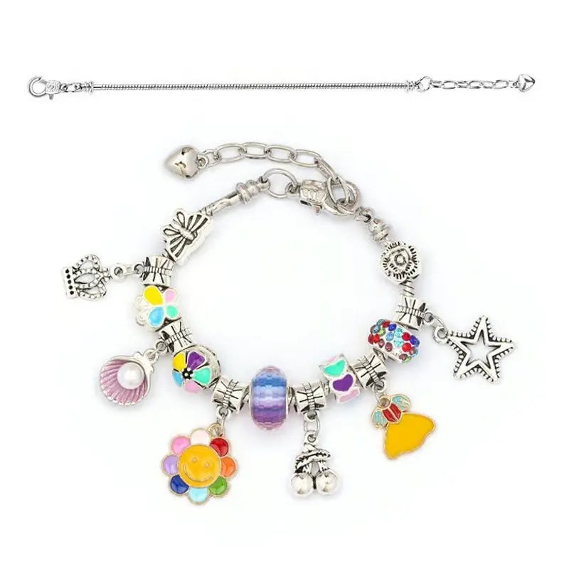 🎉Great gift -🎀Charm Bracelet Making Kit for Girls