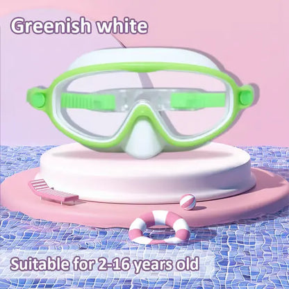HD children's large frame waterproof and anti-fog swimming goggles