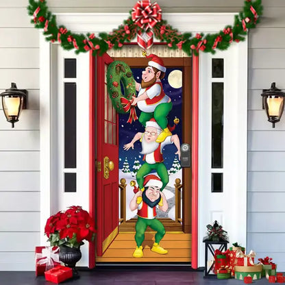 🌟2025 Christmas And Halloween Front Door Decoration