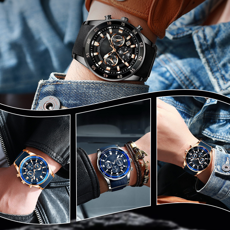 Men’s Luxury Multifunctional Chronograph Watch