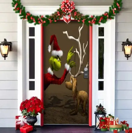 🌟2025 Christmas And Halloween Front Door Decoration