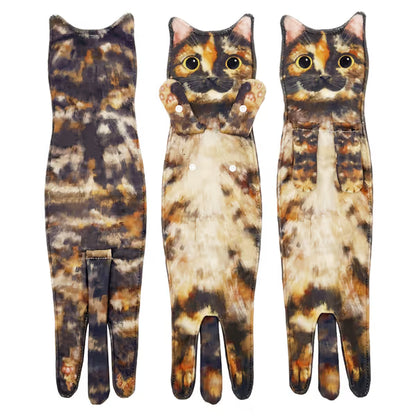 🎁 Early Christmas Sale 🎅 Funny Cat Hand Towels