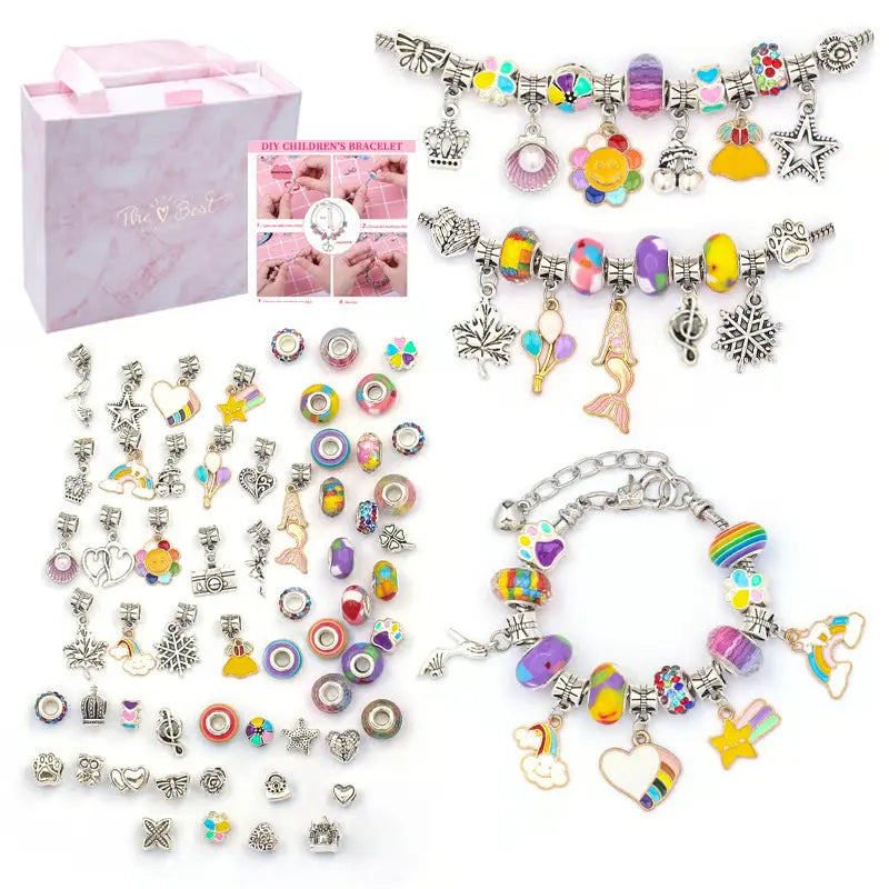 🎉Great gift -🎀Charm Bracelet Making Kit for Girls