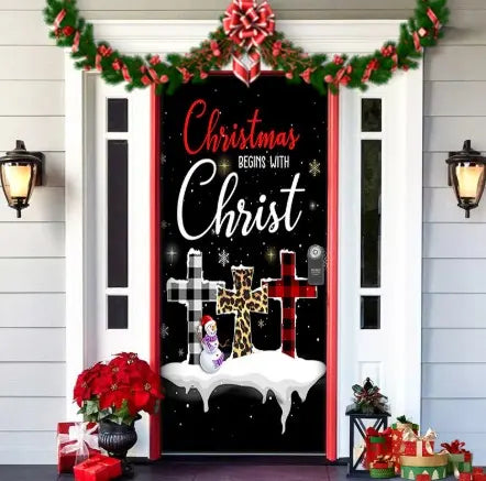🌟2025 Christmas And Halloween Front Door Decoration
