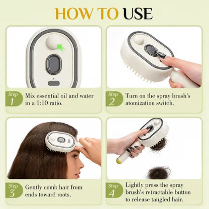Electric Hair Growth Mist Brush