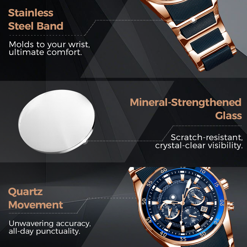 Men’s Luxury Multifunctional Chronograph Watch
