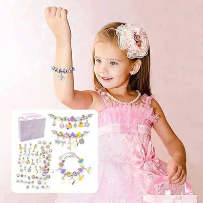 🎉Great gift -🎀Charm Bracelet Making Kit for Girls