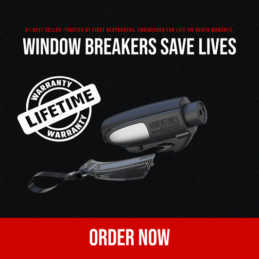 2-in-1 Emergency Window Breaker & Seatbelt Cutter