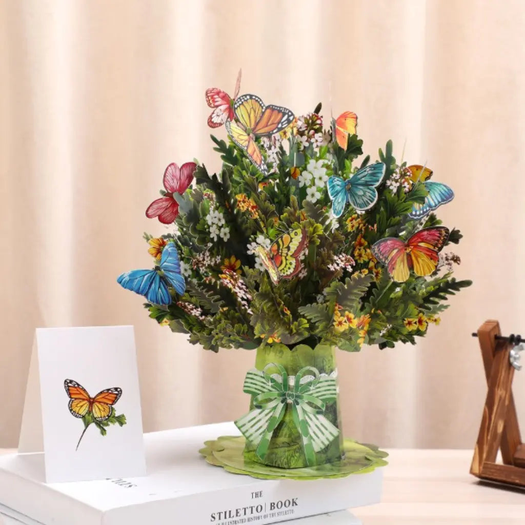 💌 Forever-Blooming 3D Flower Pop-Up Card– Personalized Love Message & Everlasting Bloom