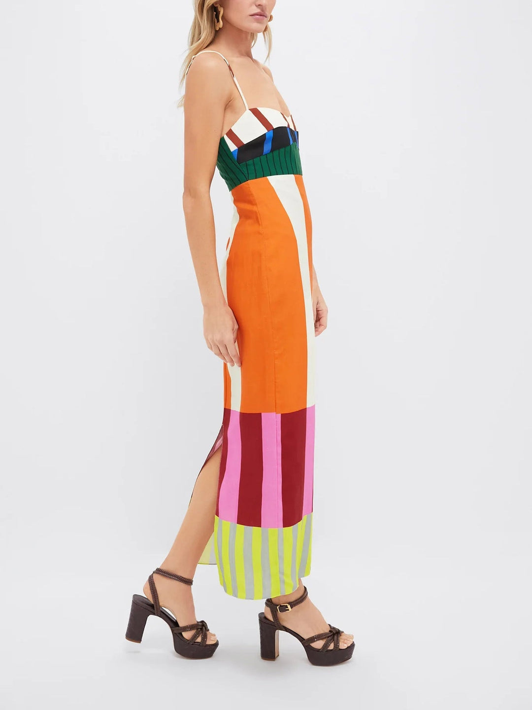 Heviluxy | Floral Long Dress With Wrap Fit For Sunny Days