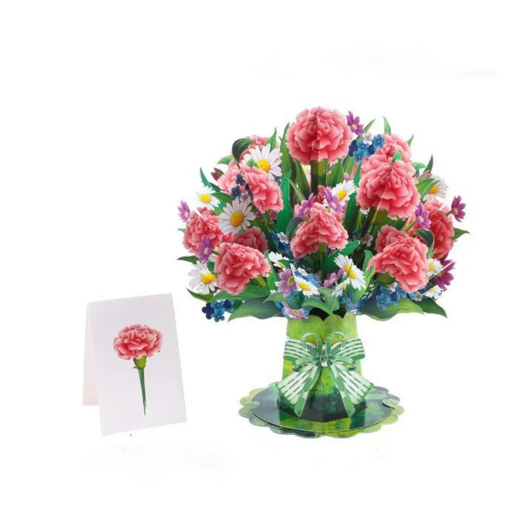 💌 Forever-Blooming 3D Flower Pop-Up Card– Personalized Love Message & Everlasting Bloom