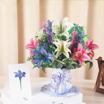 💌 Forever-Blooming 3D Flower Pop-Up Card– Personalized Love Message & Everlasting Bloom