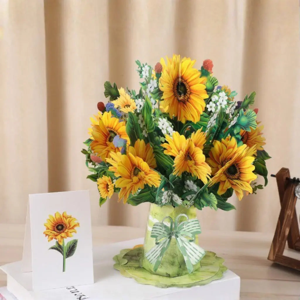 💌 Forever-Blooming 3D Flower Pop-Up Card– Personalized Love Message & Everlasting Bloom