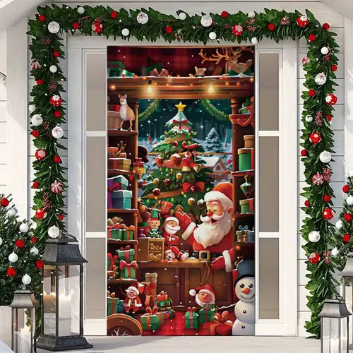 🌟2025 Christmas And Halloween Front Door Decoration