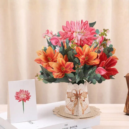 💌 Forever-Blooming 3D Flower Pop-Up Card– Personalized Love Message & Everlasting Bloom