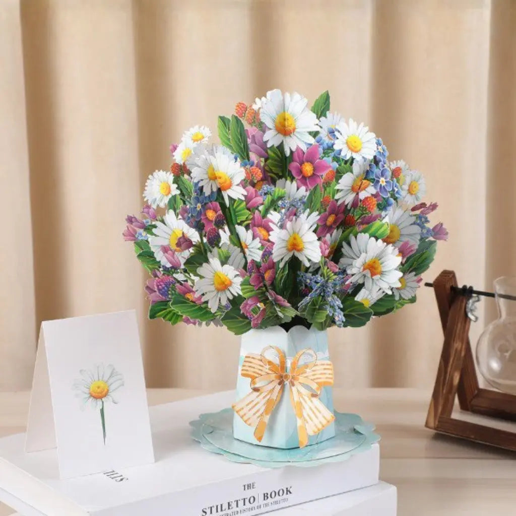 💌 Forever-Blooming 3D Flower Pop-Up Card– Personalized Love Message & Everlasting Bloom