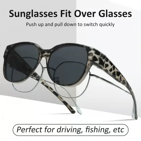 🎉BUY 1 GET 1 FREE😎 Fitover Polarized Sunglasses for Myopia | UV400 & Anti-Blue Light | Ultra-Light Cat-Eye