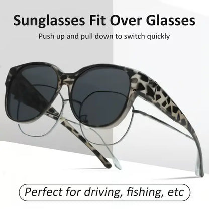 🎉BUY 1 GET 1 FREE😎 Fitover Polarized Sunglasses for Myopia | UV400 & Anti-Blue Light | Ultra-Light Cat-Eye
