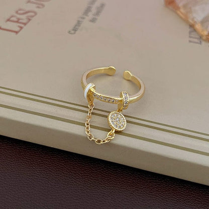 Bague Breloque Chaine
