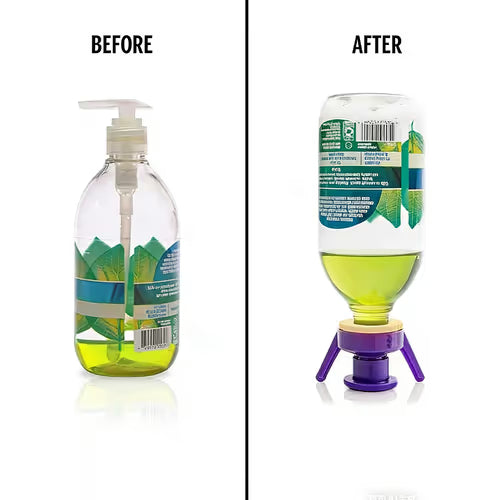 ✅ Flip & Flow! Bottle Emptying Caps 💧 - 3 Bottle Pack - Comes with Adapters for Any Screw Cap Size 🎯