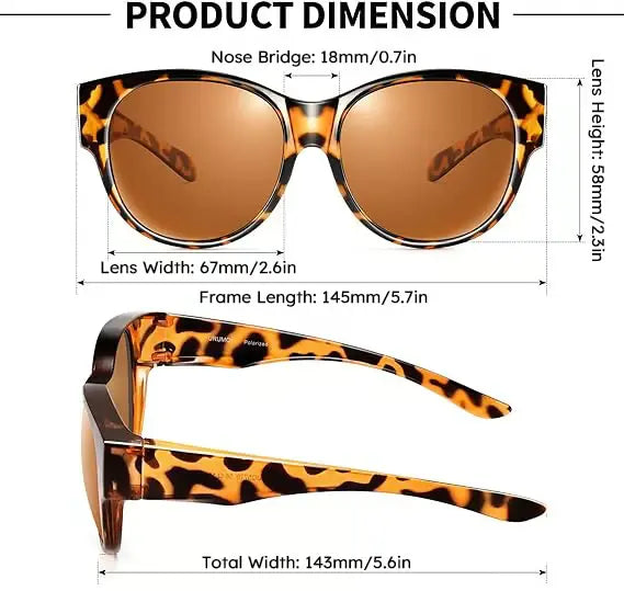 🎉BUY 1 GET 1 FREE😎 Fitover Polarized Sunglasses for Myopia | UV400 & Anti-Blue Light | Ultra-Light Cat-Eye