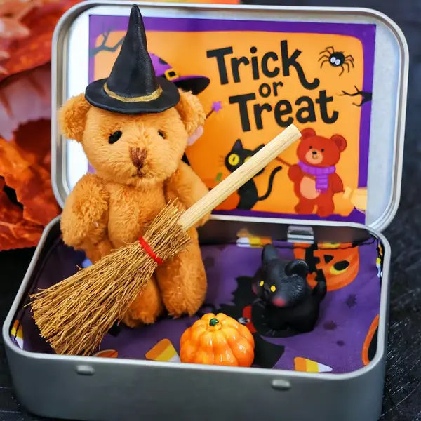 Cute Halloween Teddy Bear Gift Box