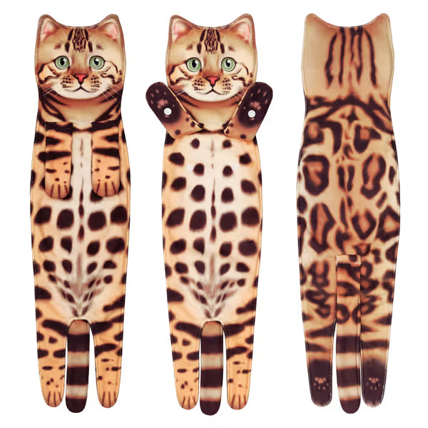 🎁 Early Christmas Sale 🎅 Funny Cat Hand Towels