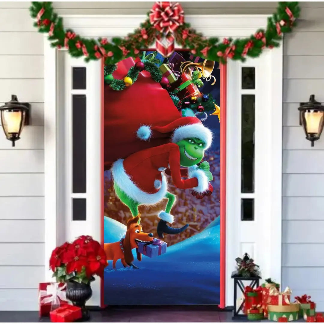 🌟2025 Christmas And Halloween Front Door Decoration