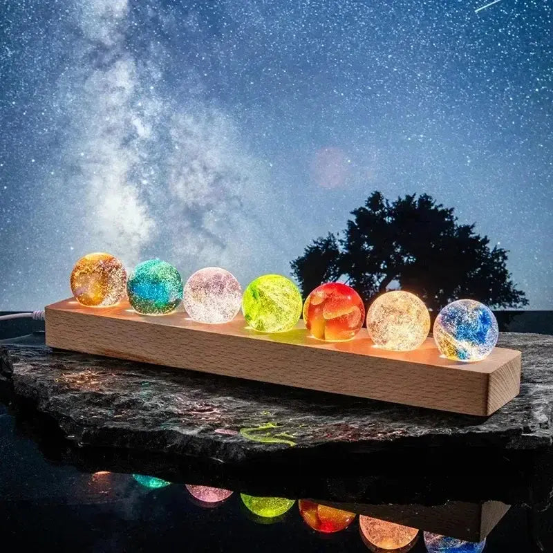 Galaxy Crystal Sphere Set