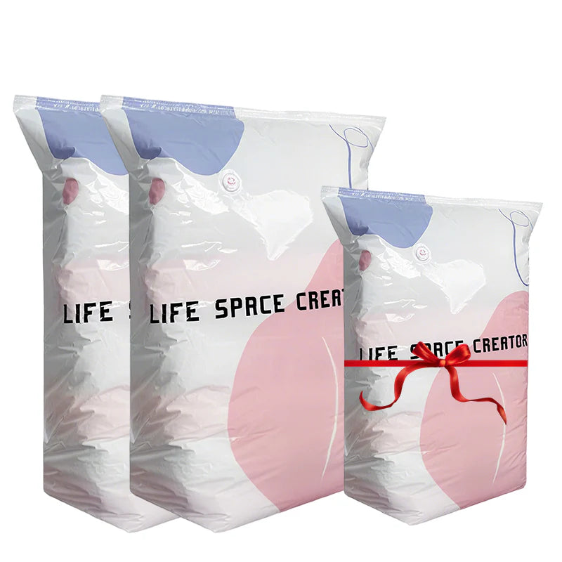 No-Pump 3D Vacuum Storage Bags