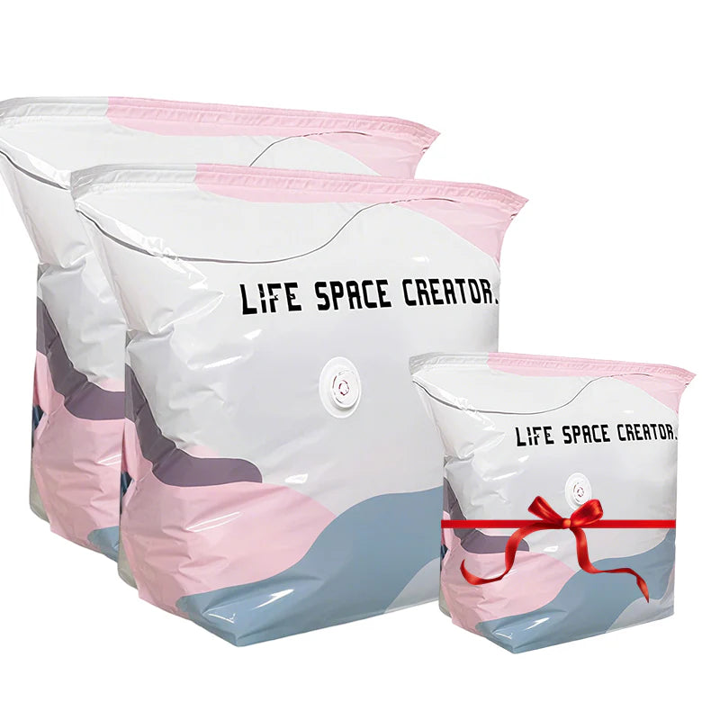 No-Pump 3D Vacuum Storage Bags